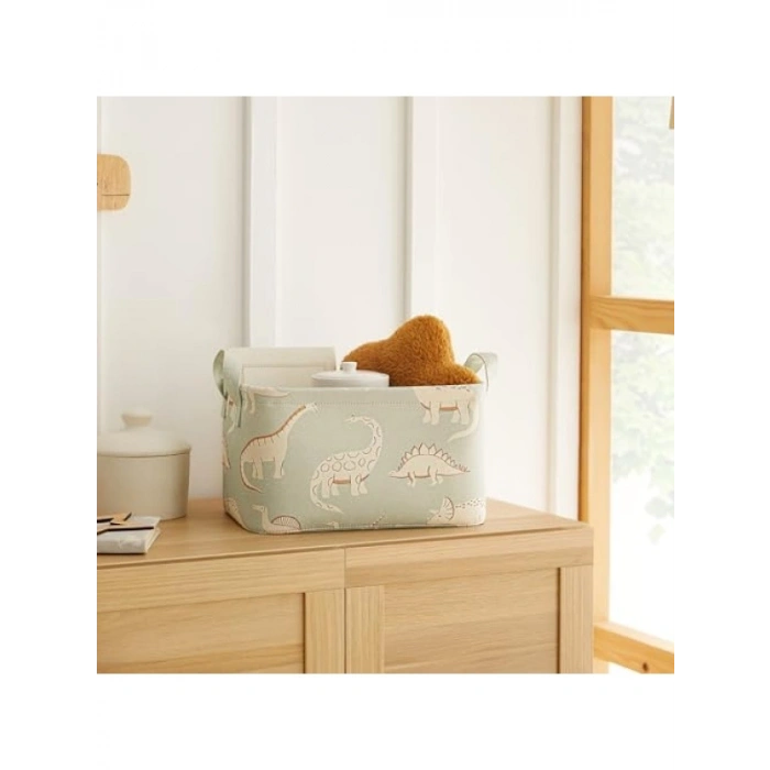 Dinozor Temalı Çocuk Odası Sepeti - 30 x 21 x 18 cm