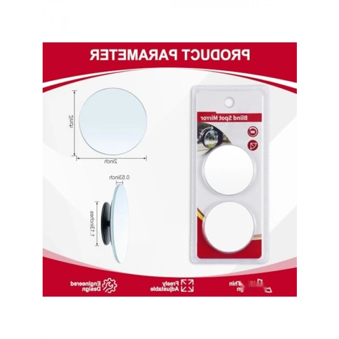 Dışbükey Kör Nokta Aynası, 2 Yuvarlak HD Cam