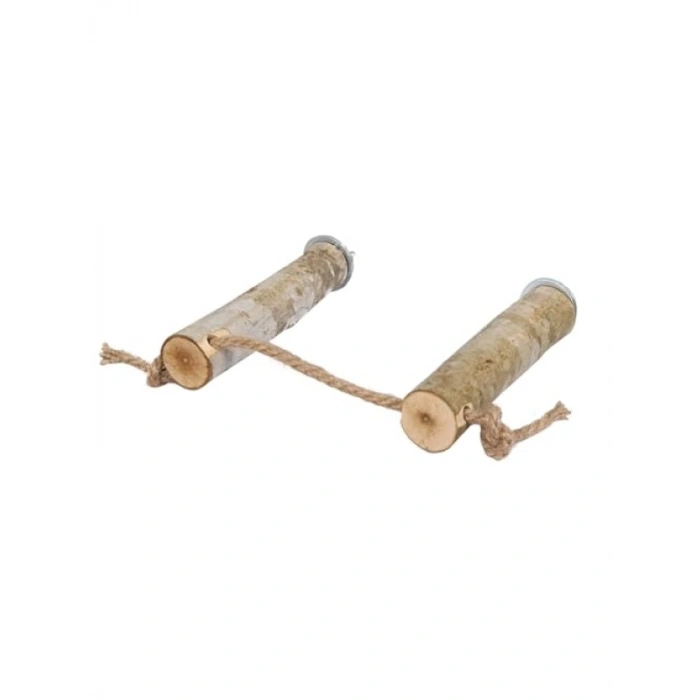 Doğal Ağaç Kuş Tüneği - Ayarlanabilir Boy (17 cm)