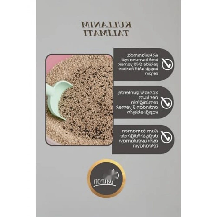 Doğal Aktif Karbon Granül - 500 GR Kedi Kumu Koku Giderici