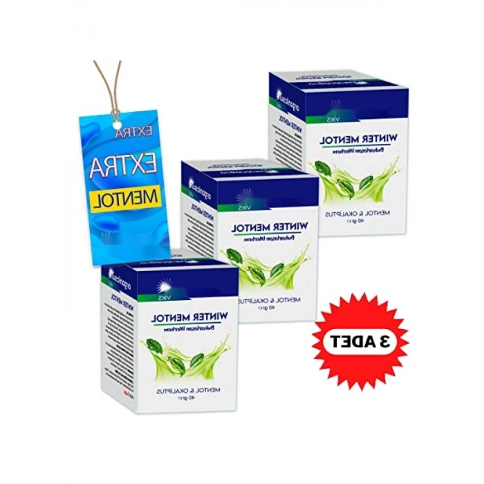 Doğal Bileşenlerle Zenginleştirilmiş Mentol Buharlaşan Merhem - 40 Gr x 3 Adet