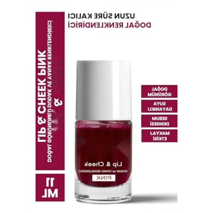Doğal Görünümlü Dudak ve Yanak Renklendirici - 11 ml