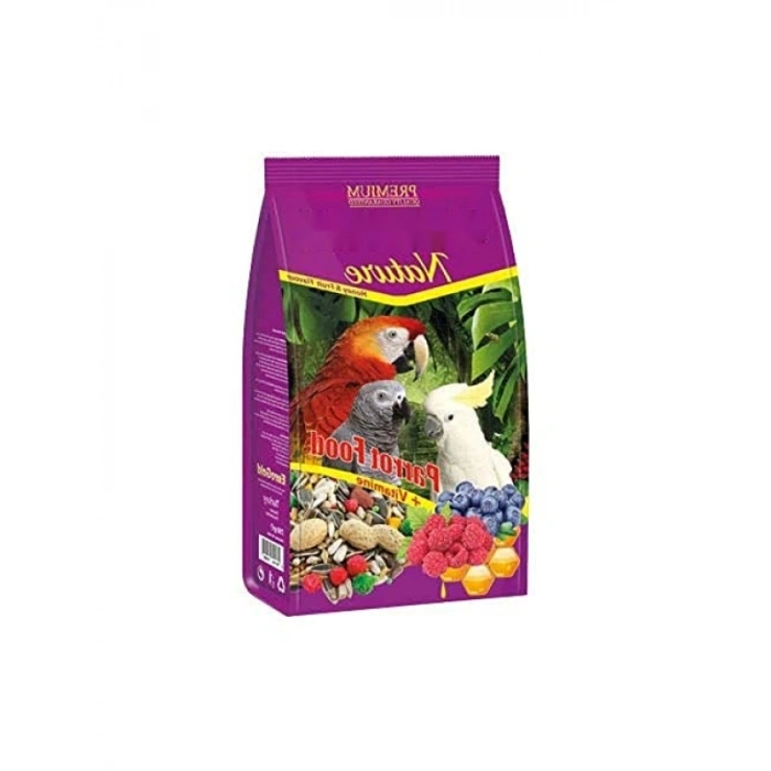 Doğal İçerikli Ballı ve Meyve Aromalı Papağan Yemi, 750 Gr