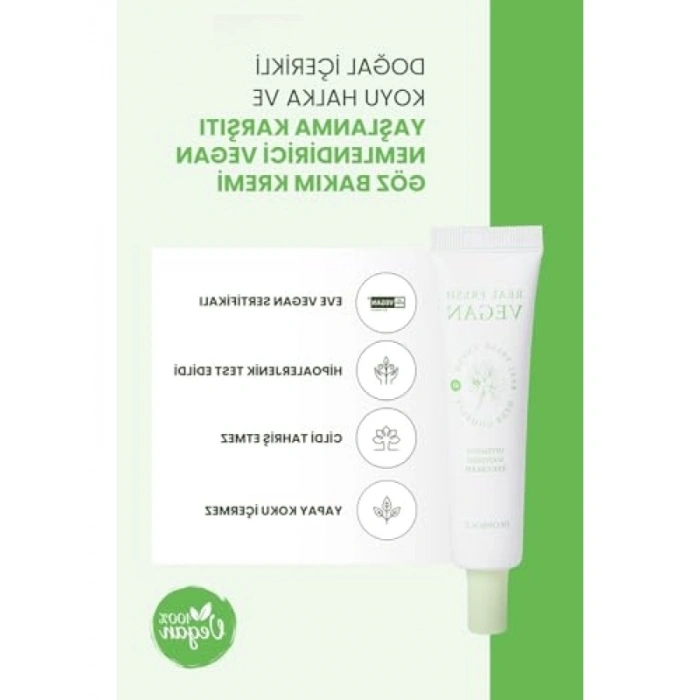 Doğal İçerikli Yaşlanma Karşıtı Vegan Göz Bakım Kremi - 30 ml