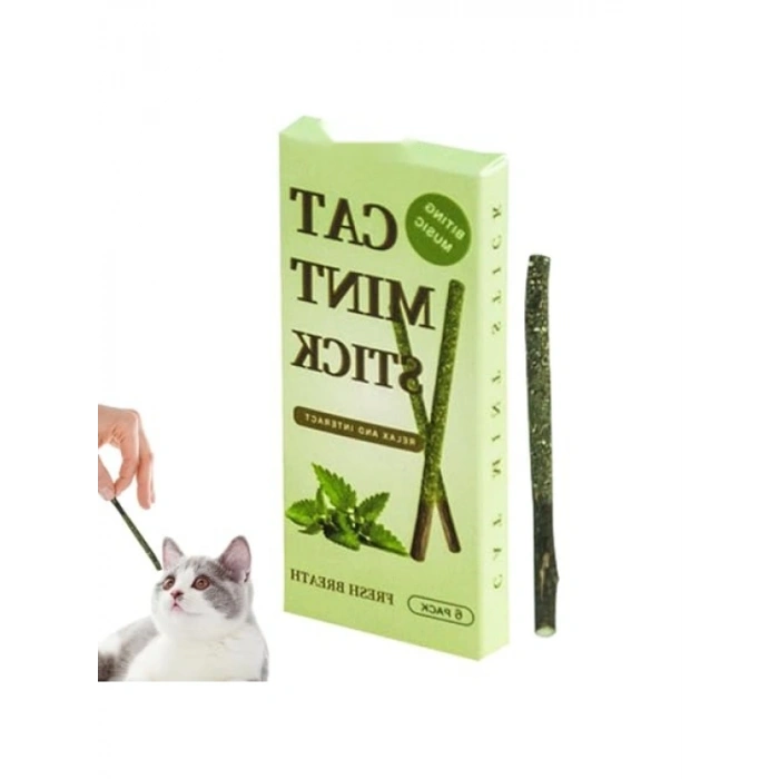 Doğal Kedi Otu Diş Bakım Çubuğu - 6lı Paket
