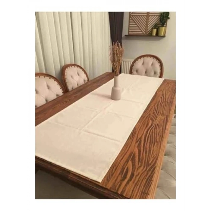 Doğal Keten Otantik Runner - 40x150 cm