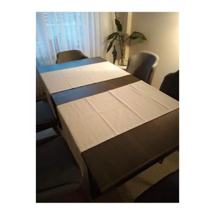 Doğal Keten Otantik Runner - 40x150 cm