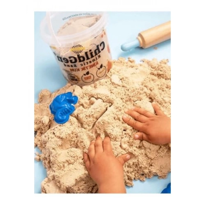 Doğal Kinetik Kum, 1 kg, Yaratıcı Aktiviteler için