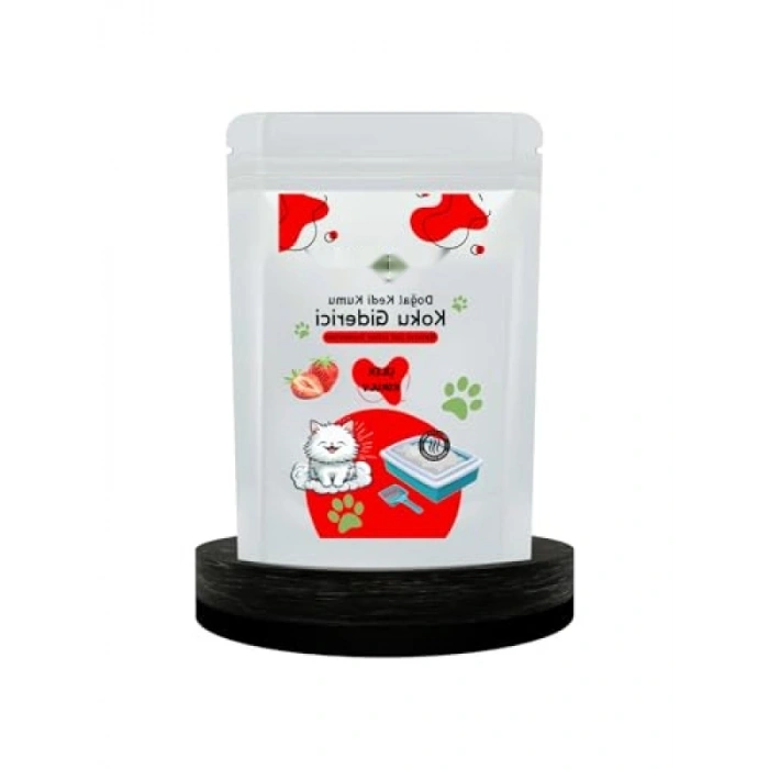 Doğal Koku Giderici Kedi Kumu - Çilek Aromalı 240 Gr