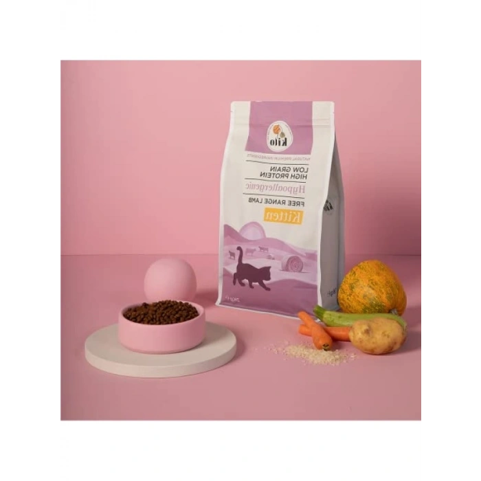 Doğal Kuzu Etli Yavru Kedi Maması, 2 KG