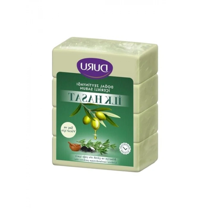 Doğal Zeytinyağı ve Bitkisel Yağlarla Zenginleştirilmiş Sabun 4 × 150 gr