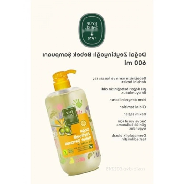 Doğal Zeytinyağlı Bebek Şampuanı - 600 ml