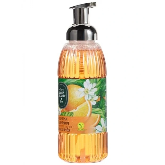 Doğal Zeytinyağlı Köpük Sabun - Antalya Portakalı, 500 ml
