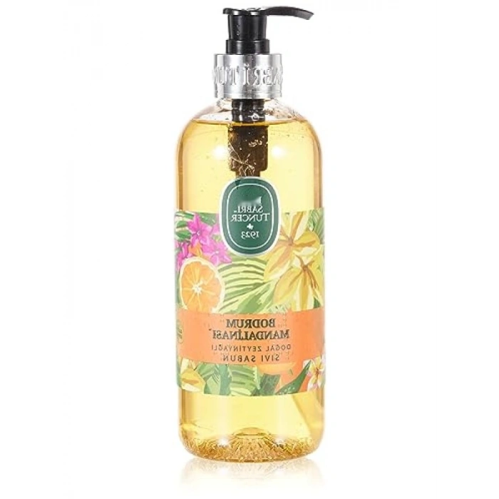 Doğal Zeytinyağlı Sıvı Sabun - Bodrum Mandalinasi - 500ml