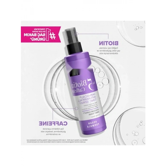 Dökülme Karşıtı Saç Toniği - Biotin ve Kafein İçerikli 200 ML