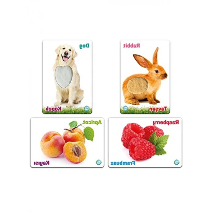 Dokun Hisset Çiftlik Hayvanları ve Meyveler – Dayanıklı Karton ve Kumaş