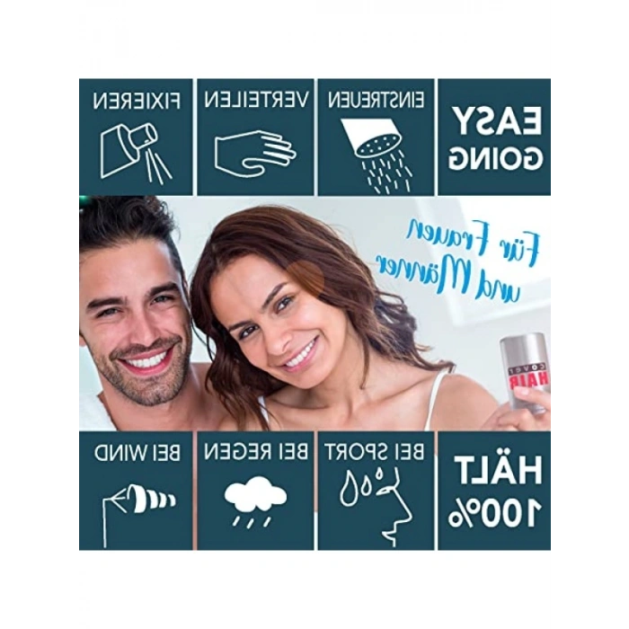 Dolgunlaştırıcı Saç Fiberi - Kellik Kapatıcı Siyah Toz
