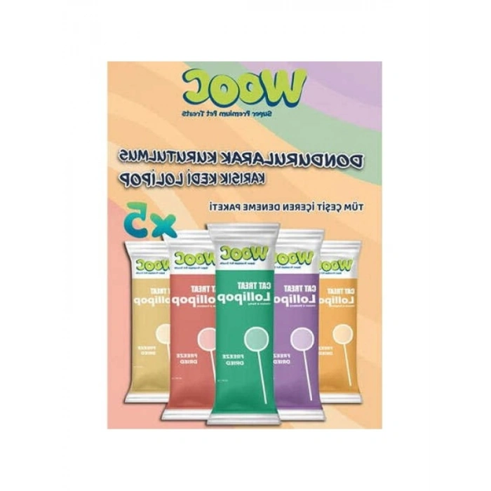 Dondurularak Kurutulmuş Kedi Ödülü - Lolipop, 1.4 Gr x 5 Adet