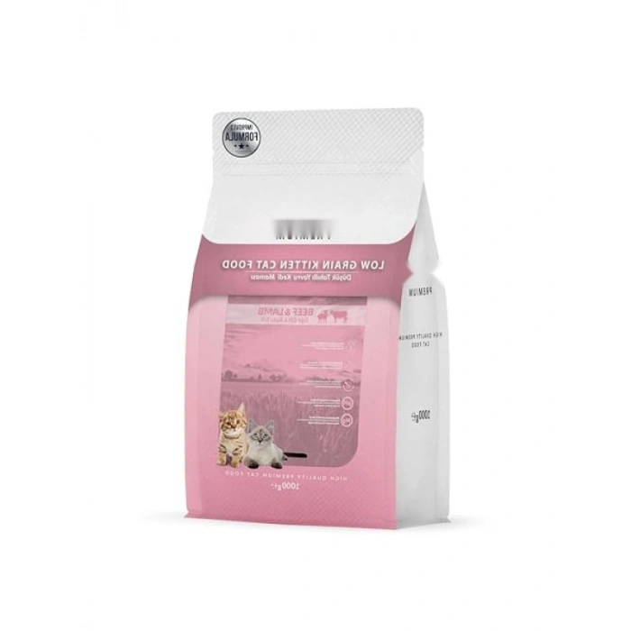 Düşük Tahıllı Sığır ve Kuzu Etli Yavru Kedi Maması, 1 kg
