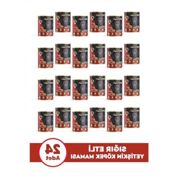 Düşük Tahıllı Yetişkin Sığır Etli Konserve Köpek Maması 415 GR