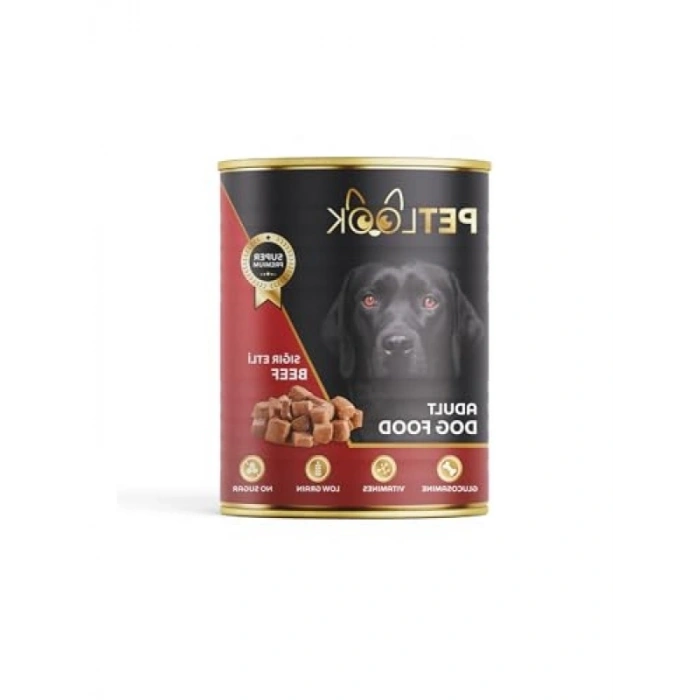 Düşük Tahıllı Yetişkin Sığır Etli Konserve Köpek Maması 415 GR