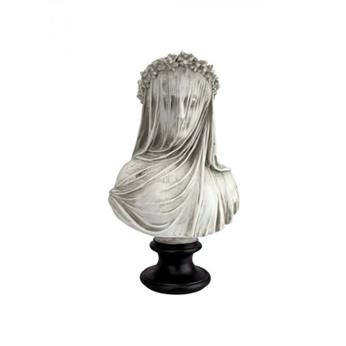 Duvaklı Meryem Büstü, 22,8 cm x 15,2 cm x 35,5 cm