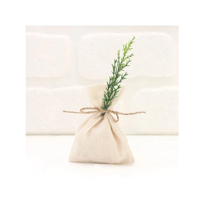 Düz Krem Ham Bez Kese - 10 Adet, 9x12 cm