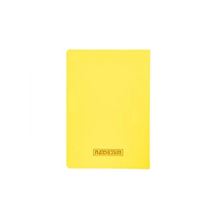 Düz Sarı Karton Kapaklı Defter, 32 Yaprak, 17x24 cm