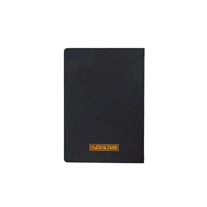 Düz Siyah Defter - Karton Kapaklı, 32 Yapraklı, İplik Dikişli, 17x24 cm
