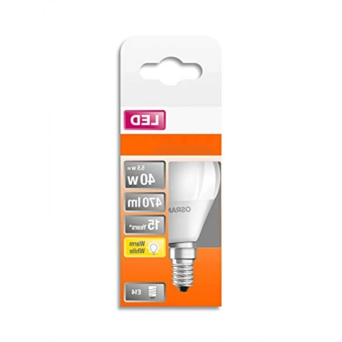 E14 Soketli 2700K Soğuk Beyaz LED Ampul, 5.5W