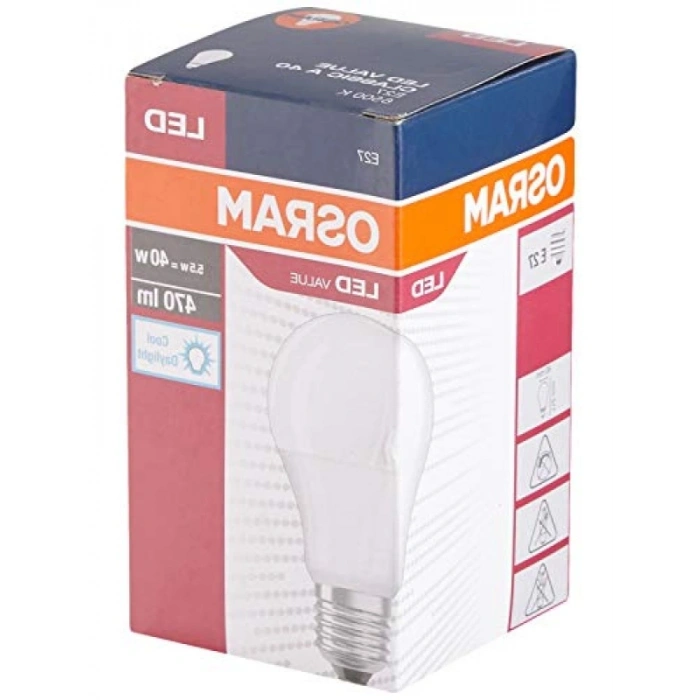E27 Duy Beyaz Işık LED Ampül, 5.5W 470 Lümen