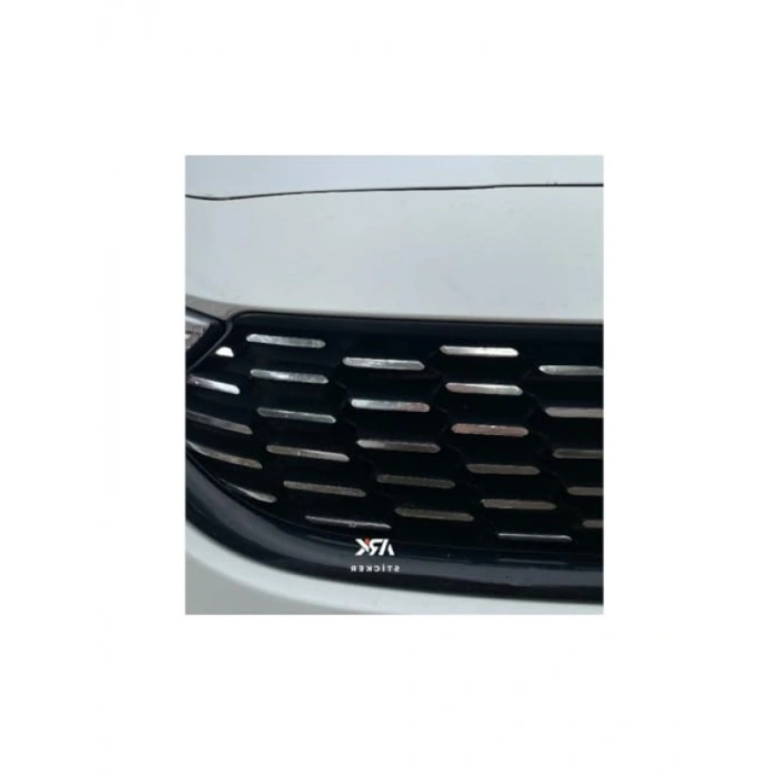 Egea Sedan Ön Panjur Sticker Seti Krom Şablonlu