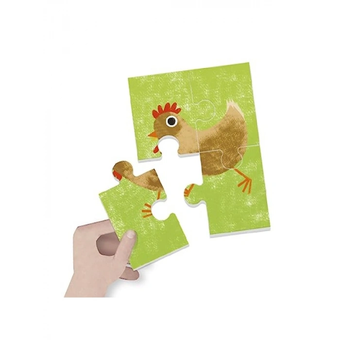 Eğitici 8+1 Farm Puzzle Seti (2-5 Yaş)