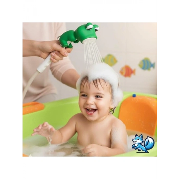 Eğitici Hayvan Figürlü Bebek Duş Başlığı - Kolay Kurulum