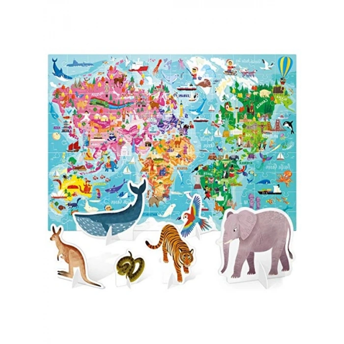 Eğitici Montessori Puzzle - 5-10 Yaş Arası Çocuklar için