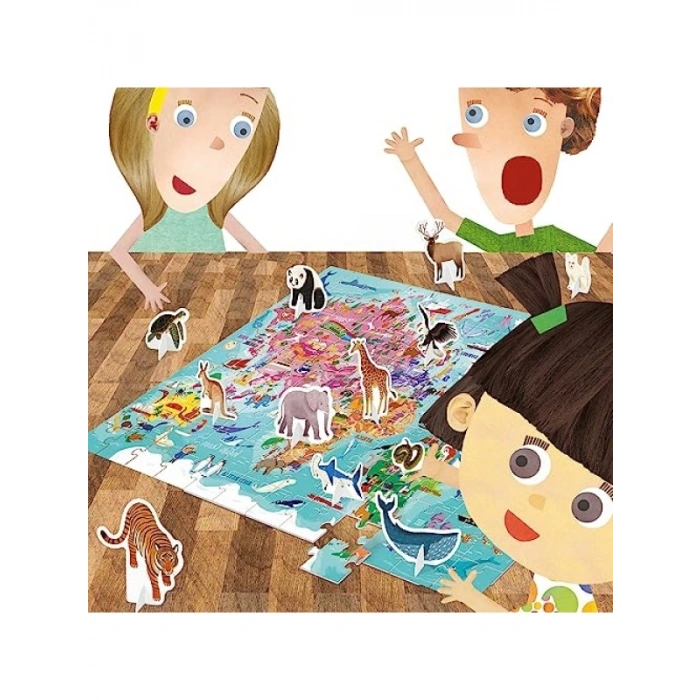 Eğitici Montessori Puzzle - 5-10 Yaş Arası Çocuklar için