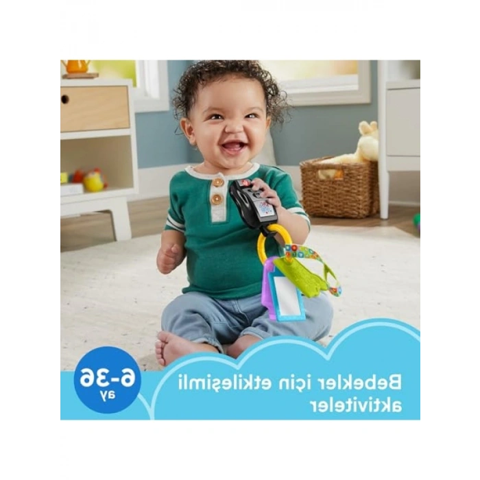 Eğlenceli Aktivite Anahtarı, Müzik, Dişlik ve Ayna, 6 Ay ve Üzeri