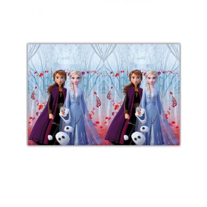 Eğlenceli Frozen-2 Temalı Masa Örtüsü (120x180 cm)
