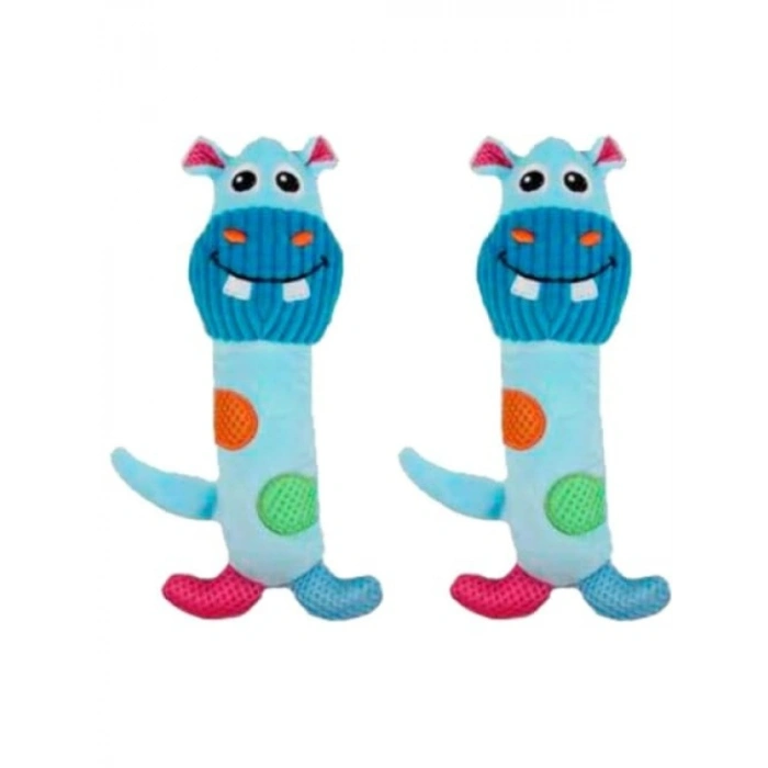 Eğlenceli Hippo Stick Köpek Oyuncağı, 2li Paket