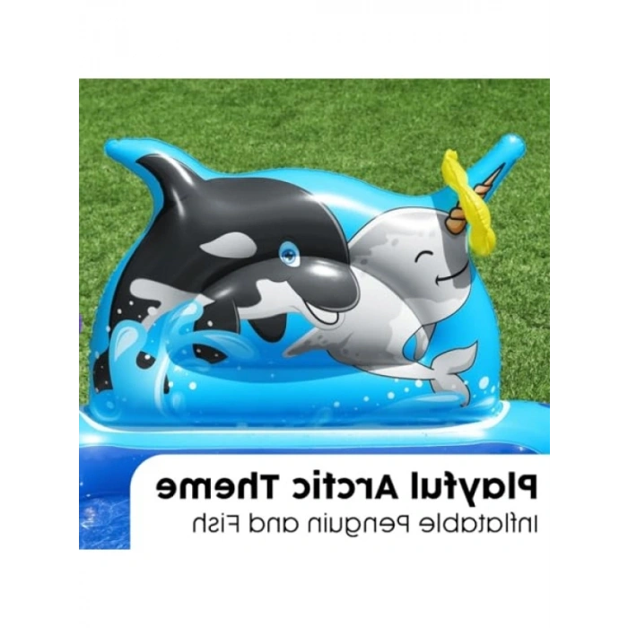Eğlenceli Kutup Temalı Şişme Oyun Merkezi - 134x131x73 cm