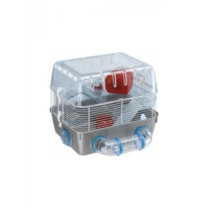 Eğlenceli ve Geniş Combi Hamster Kafesi, 2 Katlı, 41 x 30 x Y 33 cm