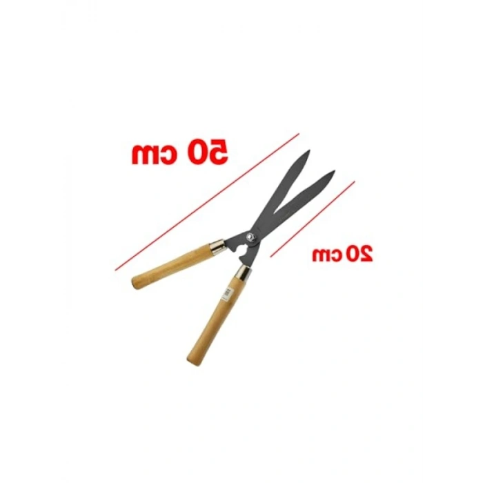Eğri Çim Budama Makası, 50 cm Keskin Metal Bıçak