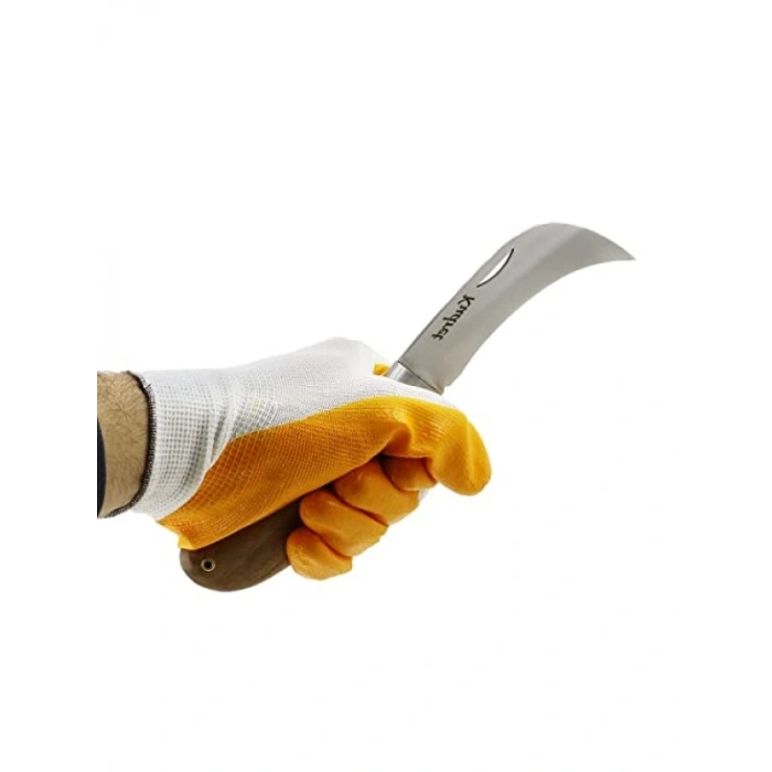 Eğri Uçlu Aşı Bıçağı - Paslanmaz Çelik ve Üniseks Tasarım
