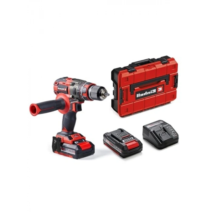 Einhell Professional Akülü Darbeli Vidalama TP-CD 18/80 Li-i BL (2x 2.0 Ah) Power X-Change (18 V, Kömürsüz, 80 Nm, 13 mm mandren, 2 hız, 2x 2,0 Ah akü + şarj cihazı)