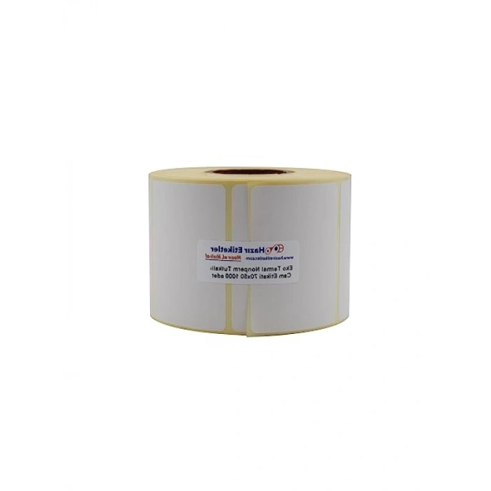 Eko Termal Nonperm Etiket, 70mm x 50mm, Ruloda 1000 Adet