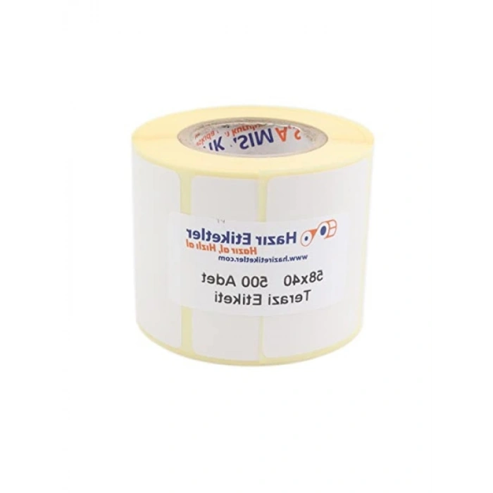Eko Termal Terazi Etiketi - 58mm x 40mm - 500 Adet Ruloda