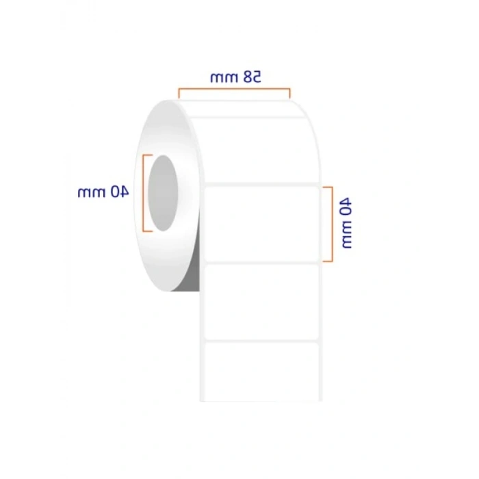 Eko Termal Terazi Etiketi - 58mm x 40mm - 500 Adet Ruloda