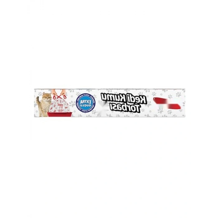 Ekstra Güçlü Büzgülü Kedi Kumu Poşeti, 7li Set (82x50 cm)