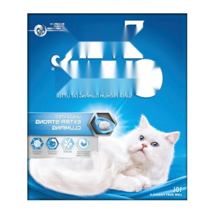 Ekstra Güçlü Kokusuz Topaklanan Kedi Kumu, 10 lt