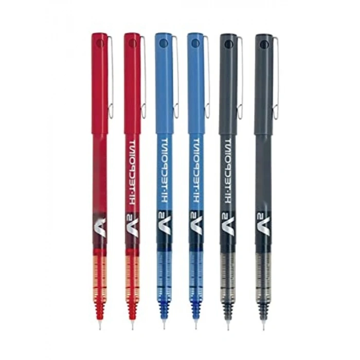 Ekstra İnce Tükenmez Kalem Seti, 0.5 mm, 6lı